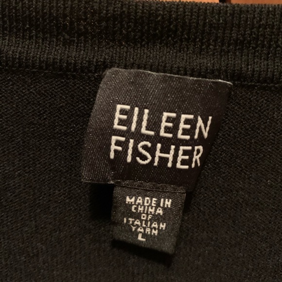 Eileen Fisher Light Viscose Boxy Knit Detail Top L - Picture 5 of 8